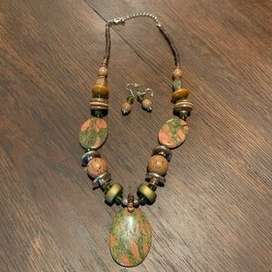 Matching Necklace and Earring Set